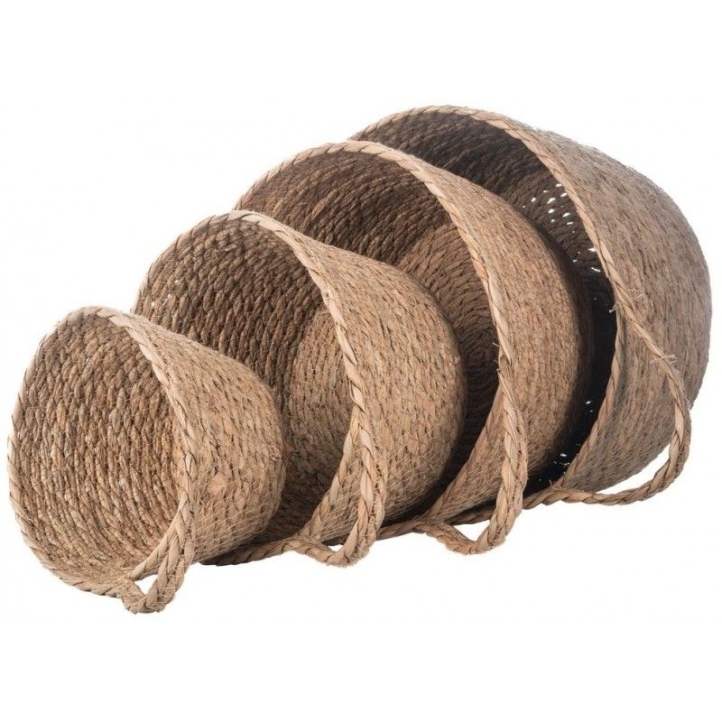 SET DE 4 PANIERS JONC NATUREL ANSE 