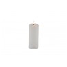 BOUGIE CIRE LED RUSTIQUE TIMER BLANCHE 7.5CM X 17.5CM