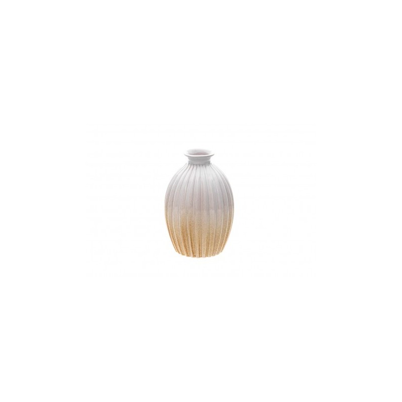 VASE CERAMIQUE BLANC ATHENA DIAMETRE 12.5CM X 18.5CM VASE CERAMIQUE BLANC ATHENA DIAMETRE 12.5CM X 18.5CM