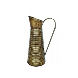 CRUCHE METAL LAITON BRUN 18.5 X 14 X 31CM 