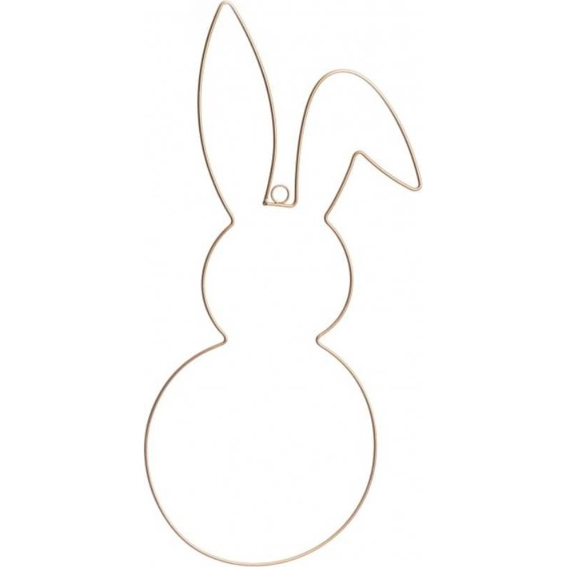 LAPIN METAL DORE A SUSPENDRE 25 CM X 0.4 CM X 59 CM LAPIN METAL DORE A SUSPENDRE 25 CM X 0.4 CM X 59 CM