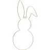 LAPIN METAL DORE A SUSPENDRE 25 CM X 0.4 CM X 59 CM 