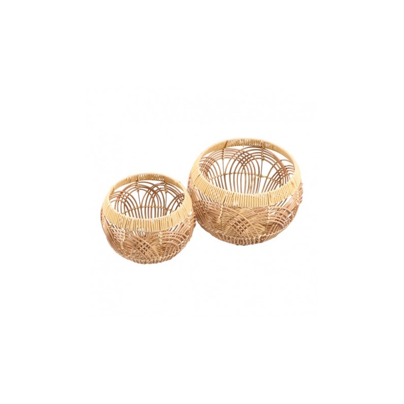 SET 2 PANIERS TRESSES RONDS 30CM X 20CM X 25CM/ 25CM X 15CM X 20CM SET 2 PANIERS TRESSES RONDS 30CM X 20CM X 25CM/ 25CM X 15CM X 20CM
