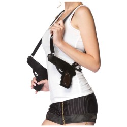 DOUBLE ETUIS OU HOLSTER D'EPAULE AVEC REVOLVERS