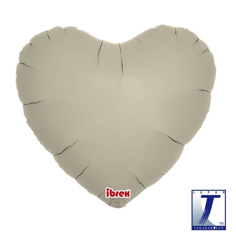 BALLON METALLIQUE COEUR GRIS BLEU 35 CM 14" BALLON METALLIQUE COEUR GRIS BLEU 35 CM 14"