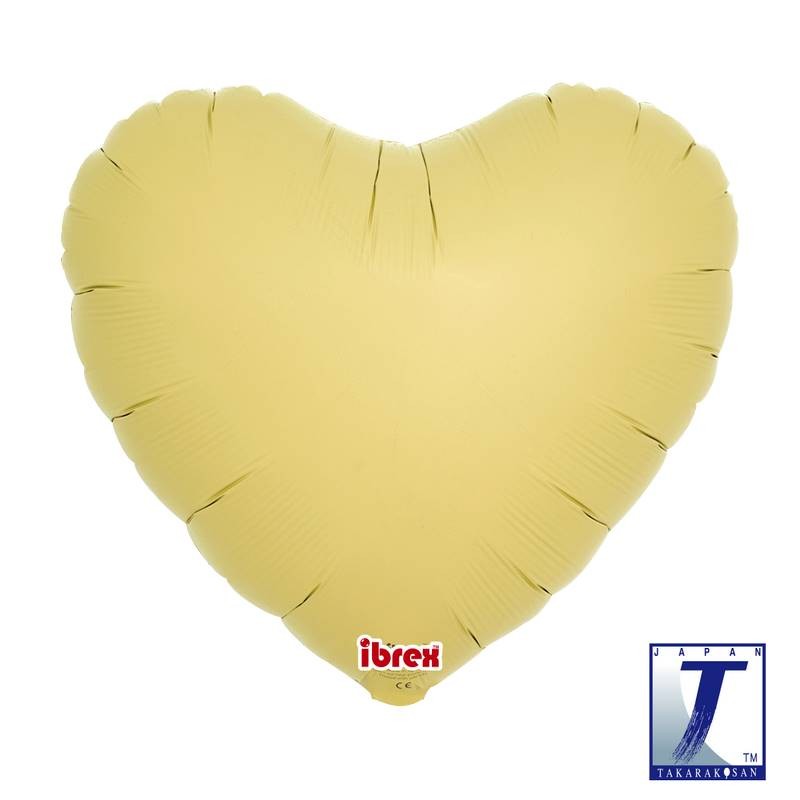 BALLON METALLIQUE COEUR ORANGE PASTEL 35 CM 14" BALLON METALLIQUE COEUR ORANGE PASTEL 35 CM 14"