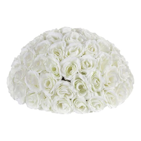 DEMI-SPHERE ROSE BLANCHE 