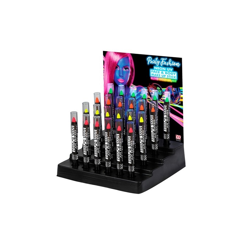 CRAYON DE MAQUILLAGE ROSE VERT OU JAUNE FLUO CRAYON DE MAQUILLAGE ROSE VERT OU JAUNE FLUO
