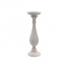 PORTE BOUGIE BOIS IVOIRE 10.5 X 33 CM HAUTEUR 