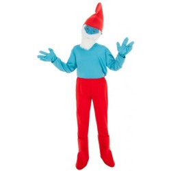 DEGUISEMENT ENFANT GRAND SCHTROUMPF TAILLE 104 CM 