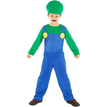 DEGUISEMENT PLOMBIER VERT TAILLE 104 CM 
