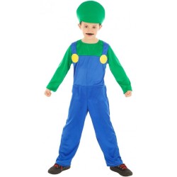DEGUISEMENT PLOMBIER VERT TAILLE 140 CM 