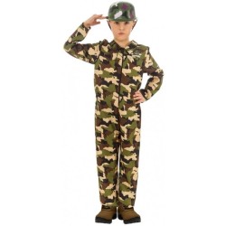DEGUISEMENT ENFANT SOLDAT TAILLE 128 CM 