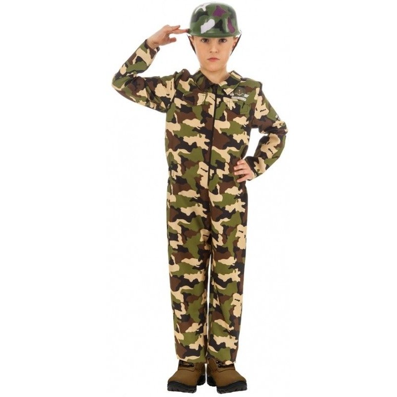 DEGUISEMENT ENFANT SOLDAT TAILLE 128 CM 