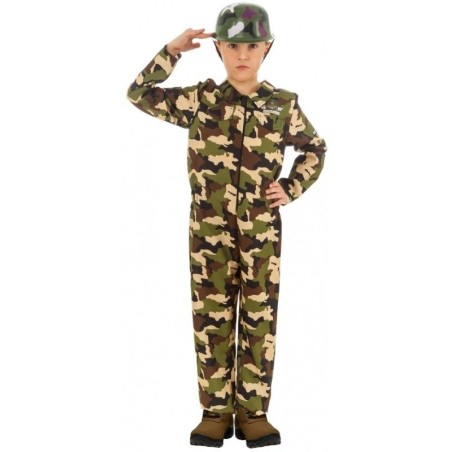 DEGUISEMENT ENFANT SOLDAT TAILLE 128 CM 