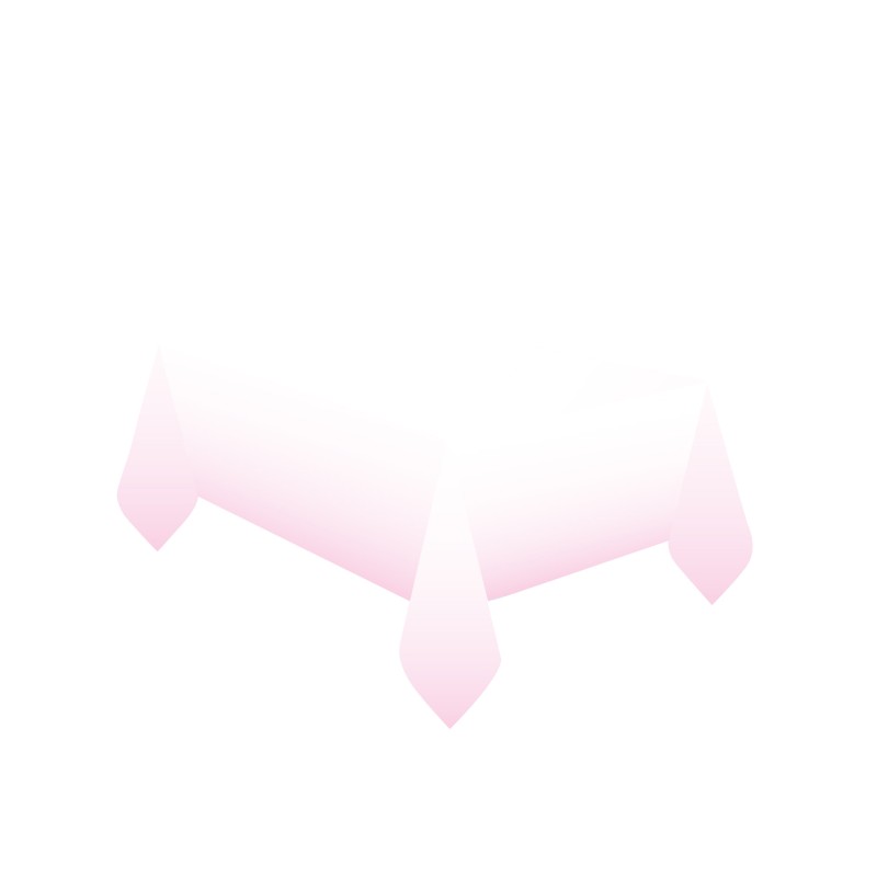 NAPPE EN PAPIER ROSE PALE 120 CM X 180 CM 