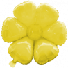 BALLON METALLIQUE FLEURS MARGUERITE JAUNE 110 CM 