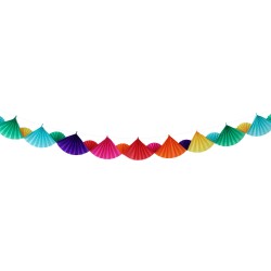 GUIRLANDE MULTICOLORE ALVEOLEE A SUSPENDRE