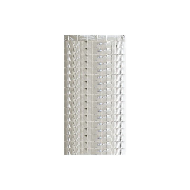 RIDEAU MURAL ARGENT 100 X 200 CM RIDEAU MURAL ARGENT 100 X 200 CM