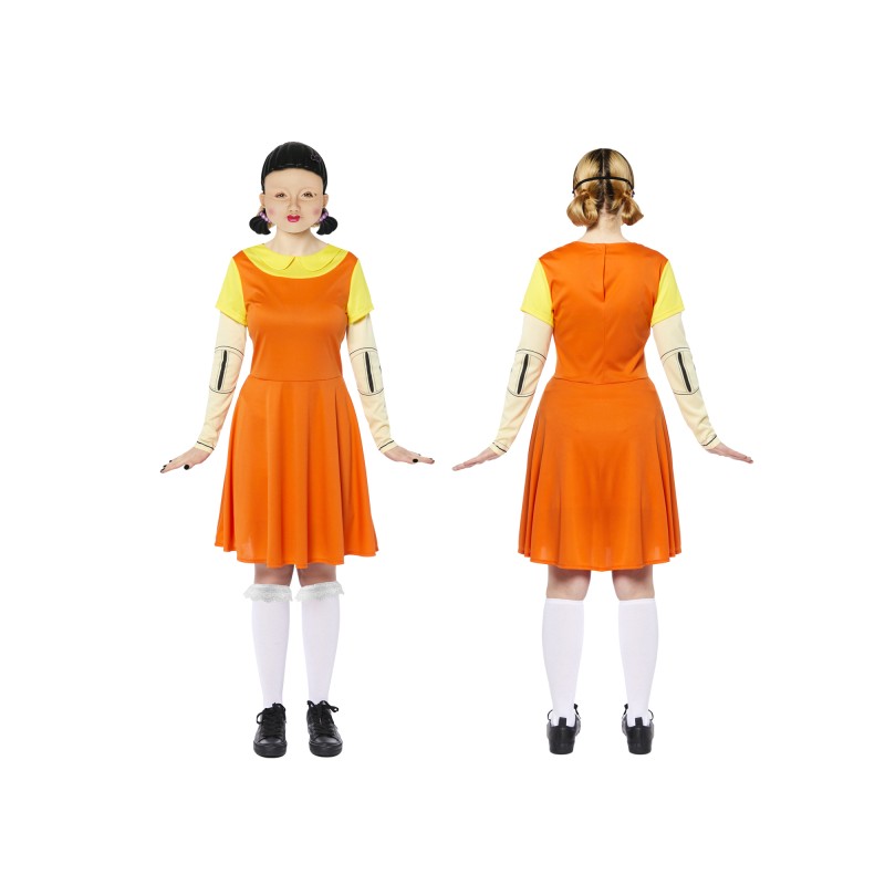 DEGUISEMENT POUPEE SQUID GAME TAILLE 42-44 DEGUISEMENT POUPEE SQUID GAME TAILLE 42-44