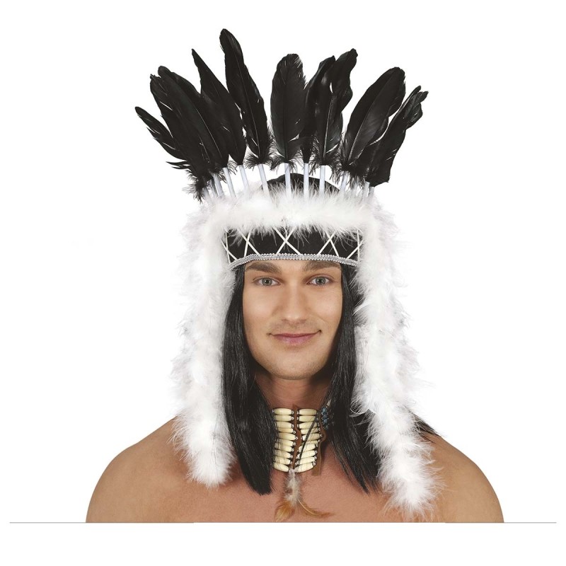 COIFFE INDIEN NOIR ET BLANC COIFFE INDIEN NOIR ET BLANC