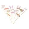 KIT PHOTOBOOTH PAQUES DORURE OR 11 PIECES