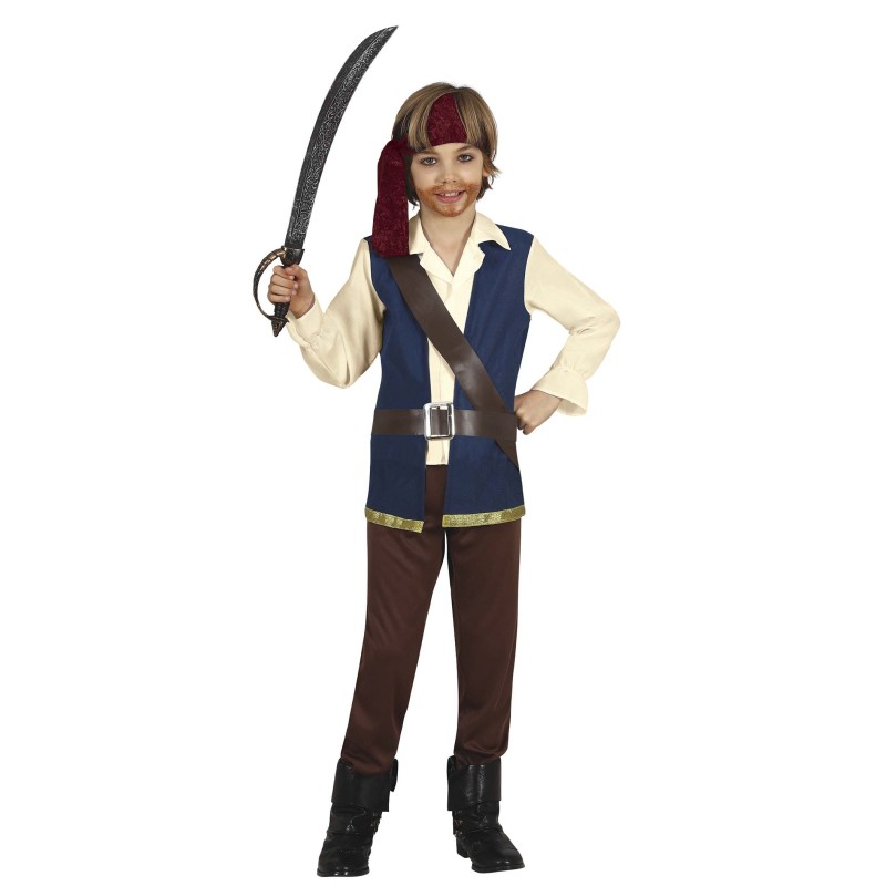 DEGUISEMENT ENFANT PIRATE BLEU TAILLE 10-12 ANS DEGUISEMENT ENFANT PIRATE BLEU TAILLE 10-12 ANS