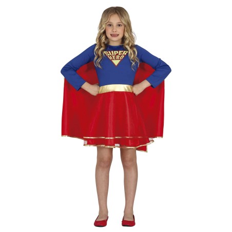 DEGUISEMENT FILLE SUPER HEROINE GIRL TAILLE 7-9 ANS 