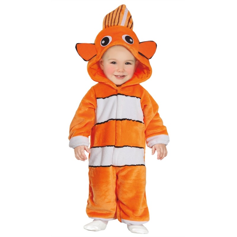 DEGUISEMENT BEBE POISSON CLOWN TAILLE 12-18 MOIS DEGUISEMENT BEBE POISSON CLOWN TAILLE 12-18 MOIS