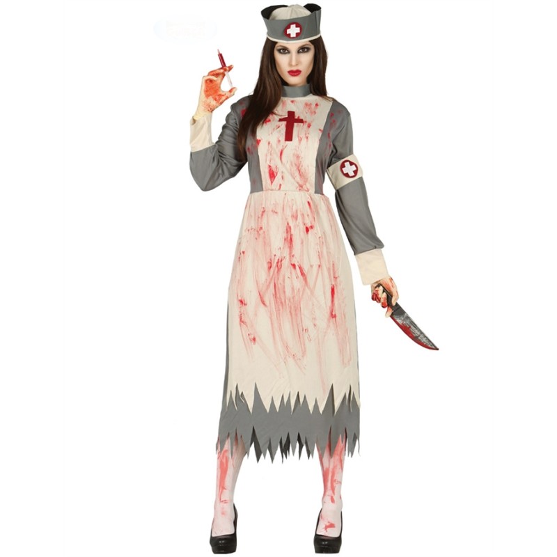 DEGUISEMENT INFIRMIERE RETRO ZOMBIE TAILLE M DEGUISEMENT INFIRMIERE RETRO ZOMBIE TAILLE M