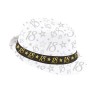 CHAPEAU BORSALINO BLANC ANNIVERSAIRE 18 ANS 