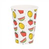 8 GOBELETS FRUITS  21 CL 