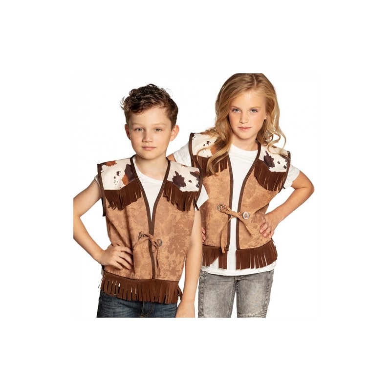 DEGUISEMENT ENFANT GILET DE COW BOY TAILLE 7-9 ANS