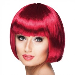 PERRUQUE CABARET ROUGE (ACAJOU)