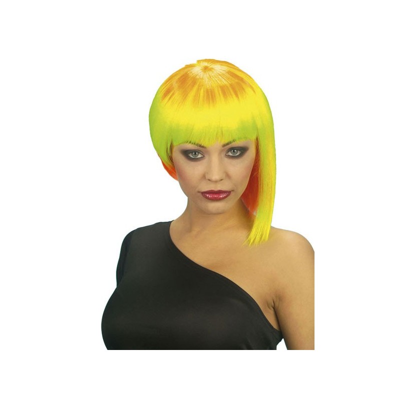 PERRUQUE NEO JAUNE PUNK PERRUQUE NEO JAUNE PUNK