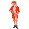 DEGUISEMENT HOMME MARQUIS VENITIEN ROUGE ET OR  TAILLE S