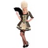 DEGUISEMENT FEMME BAROQUE NOIR ET OR TAILLE M