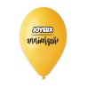 5 BALLONS BIO LATEX JOYEUX ANNIVERSAIRE MULTICOLORES 33CM 