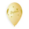 5 BALLONS BIO BAPTÊME 33CM PASTEL MULTICOLORE