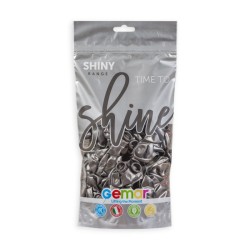 50 BALLONS SHINY GRIS 33CM 