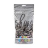50 BALLONS SHINY GRIS 33CM 