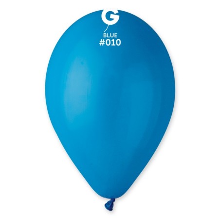 50 BALLONS BLEU MOYEN LATEX 30CM 