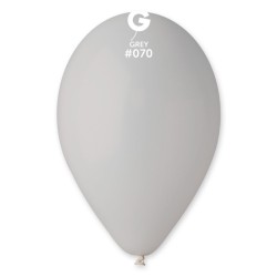 50 BALLONS GRIS LATEX 30CM 