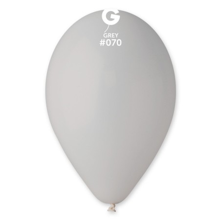 50 BALLONS GRIS LATEX 30CM 
