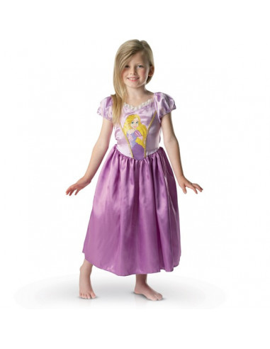 Costume Raiponce pour filles, robe officielle Disney Princesse Raiponce,  taille grand enfant (4-6x) 