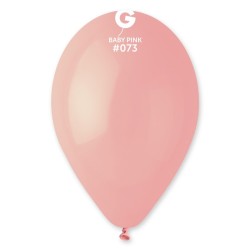 50 BALLONS ROSE BEBE LATEX 30CM 