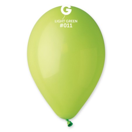 10 BALLONS VERT POMME  011 BIO LATEX 30CM 