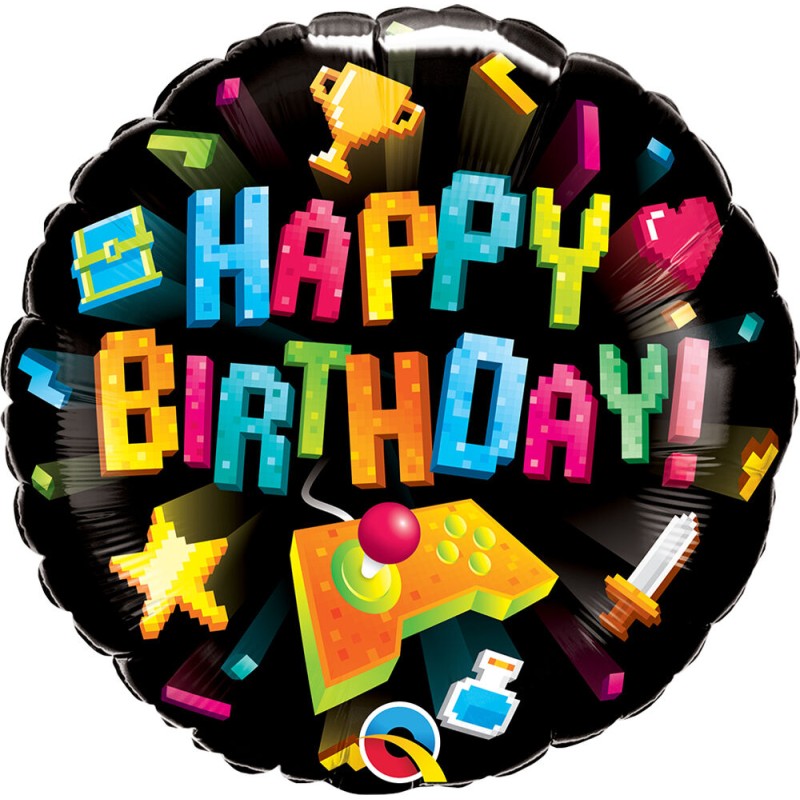 BALLON METALLIQUE QUALATEX GAMING 46CM BALLON METALLIQUE QUALATEX GAMING 46CM