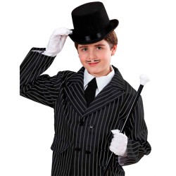 CHAPEAU HAUT DE FORME NOIR EN FEUTRE ENFANT