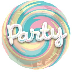 BALLON METALLIQUE ROND 3D 56CM PARTY 